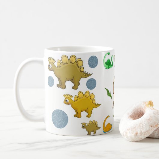 mokken dinosaurus (Met donut)