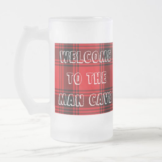 Mokken Man van glas Rood (Links)