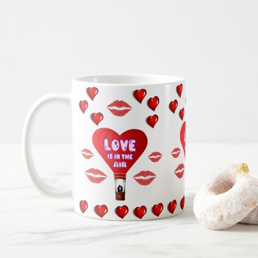 Mokken Valentijnsdag Mok (Met donut)