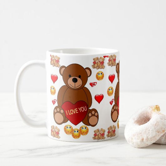 Mokken Valentijnsdag Mok (Met donut)