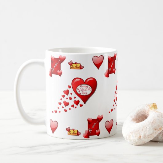 Mokken Valentijnsdag Mok (Met donut)