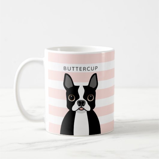 Mokken van Boston Terrier (Links)