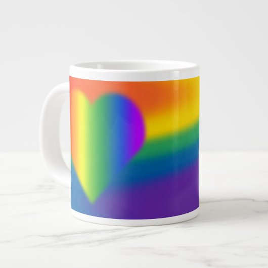 Mokken van de Gay Pride Coffee Cup Rainbow Love Cu (Voorkant links)