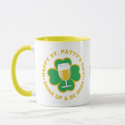 Mokken van speciale monogram voor St. Patrick's Da (Links)