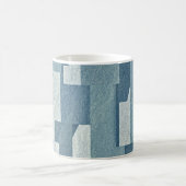 mokken voor aangepaste monogram "Blue Concrete" (Center)