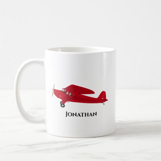 Mokken voor aangepaste Red Airplane Coffee Cups (Links)