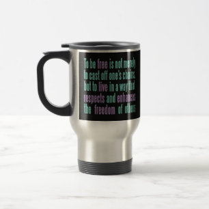 Mokken voor de douanenaam Freedom Quote