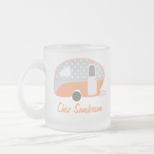 Mokken voor gepersonaliseerde Retro Caravan Art (Links)
