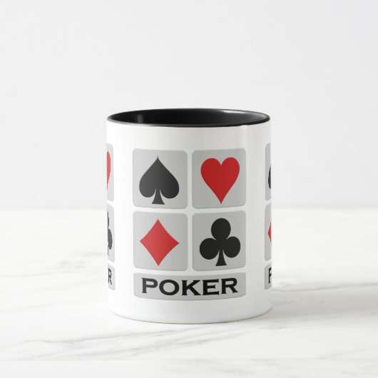 Mokken voor pokerspeler - kies stijl en kleur (Midden)