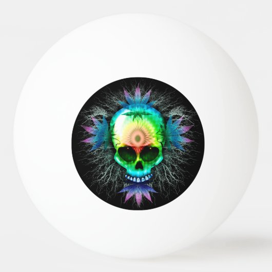 Mokken voor schedelpsychedelic Trippy Explosion Pingpongballen (Achterkant)