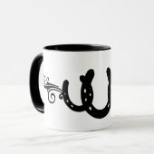 Mokken voor westerne Hoefijzers Ontwerper of Cup (Voorkant links)