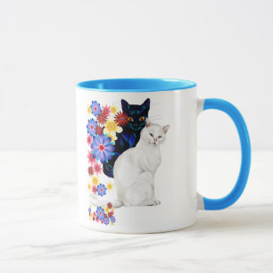 Mokken voor zwarte en witte Katten