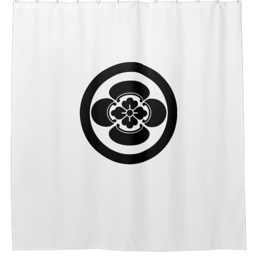 Mokko in een cirkel douchegordijn (Voorkant)