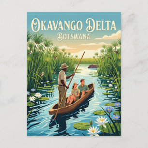 Mokoro Delta Reis Botswana Briefkaart
