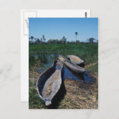Mokoro's Okavango Delta in Botswana Briefkaart (Voorkant / Achterkant)
