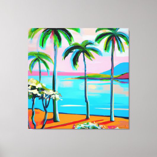 Mokuauia (geiteneiland) uitzicht Oahu art Canvas Afdruk (Voorkant)