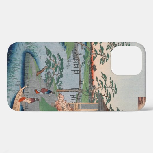 Mokuboji Temple  Ukiyo-e Japanse kunst Case-Mate iPhone Case (Achterkant (horizontaal))
