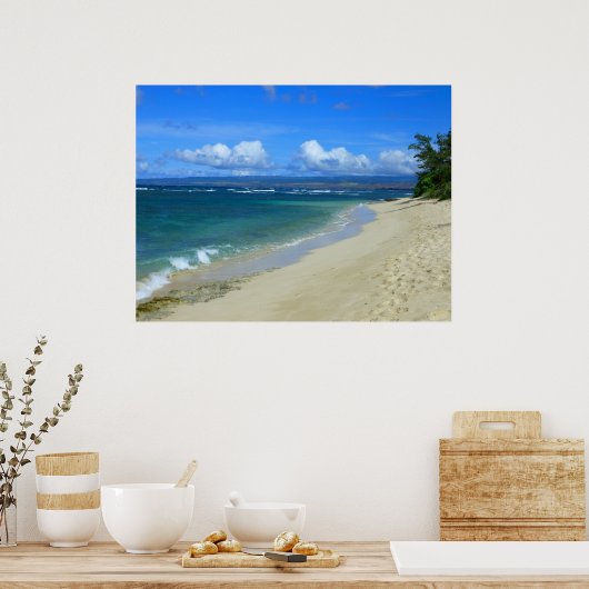 Mokuleia Beach, Hawaii Poster (Keuken)