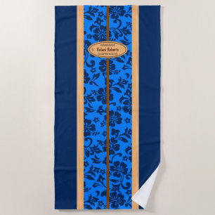 Mokuleia Hawaiian Faux Wood Monogram Surfboard Strandlaken