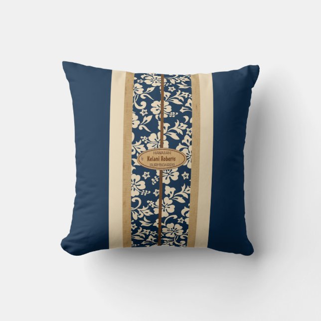 Mokuleia Planche de Surf Personnalisable Coussin C (Recto)