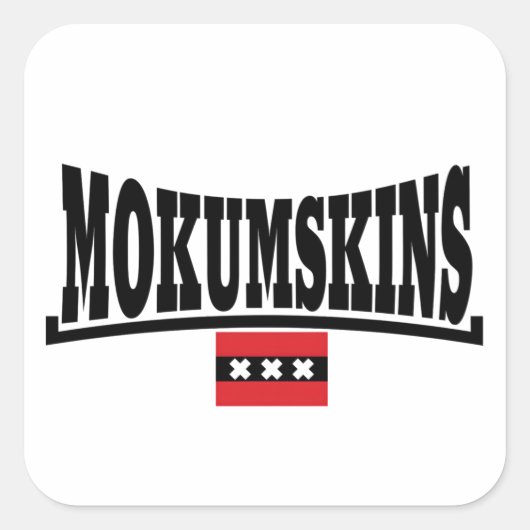Mokumskinsstickers Vierkante Sticker (Voorkant)