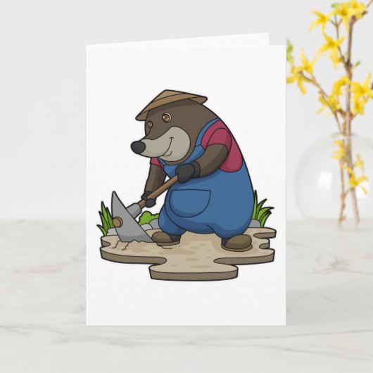 Mol als boer kaart (Gele Bloem)