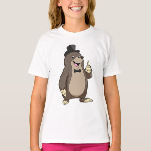 Mol als bruidegom met das t-shirt