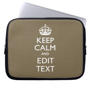 Mol Coffee Blijf Kalmeer En Uw Tekst Gemakkelijk Laptop Sleeve