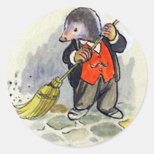 Mol - Lentereiniging in de Wind in de Wilgen Ronde Sticker