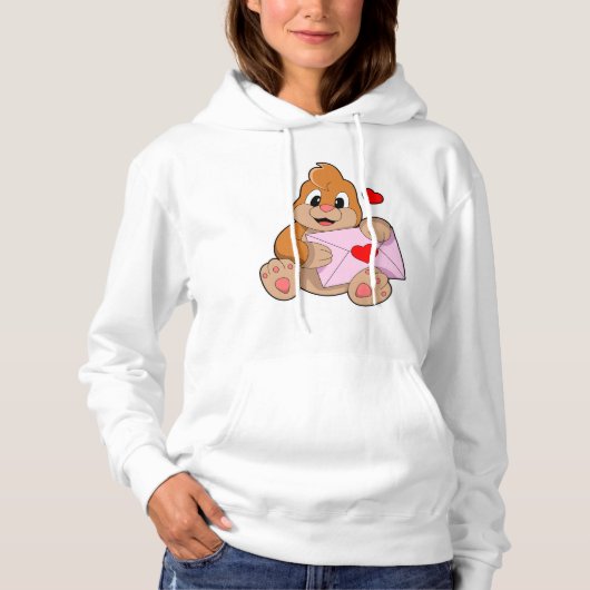Mol met Hart Envelope Hoodie (Voorkant)