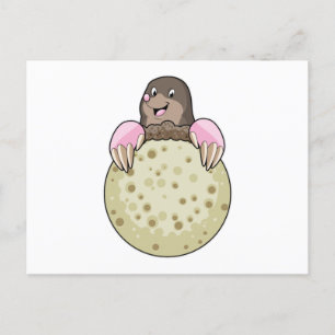 Mol met Maan Briefkaart
