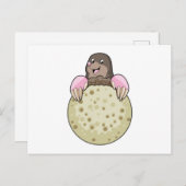 Mol met Maan Briefkaart (Voorkant / Achterkant)