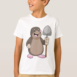 Mol met schop t-shirt