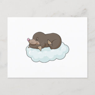 Mol op wolken briefkaart