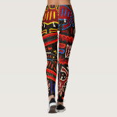 Mola-leggings zijn boho, arty en kleurrijk leggings (Achterkant)