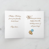 Molaire dentaire de pain d'épice de carte de Noël (Intérieur)