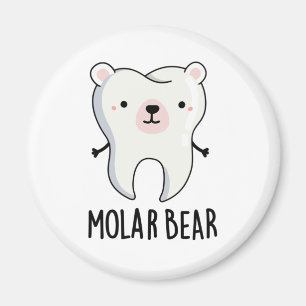 Molar Beer Funny Tooth Pun Magneet