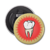 Molar, vers geëxtraheerd button flesopener (Voorkant)