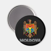 Moldavan Emblem Magneet (Voorkant / Achterkant)
