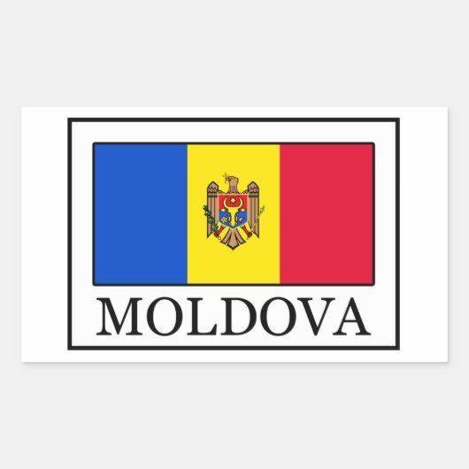 Moldavie autocollant (Devant)