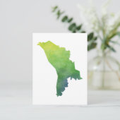 Moldavië-kaart Briefkaart (Staand voorkant)