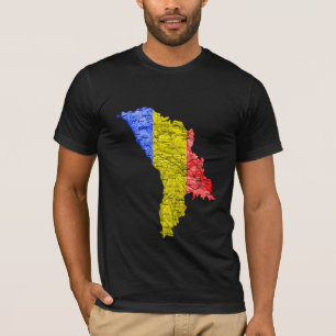 Moldavië - Kaart T-Shirt