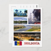 Moldavië - Mozaïek - Briefkaart (Voorkant / Achterkant)