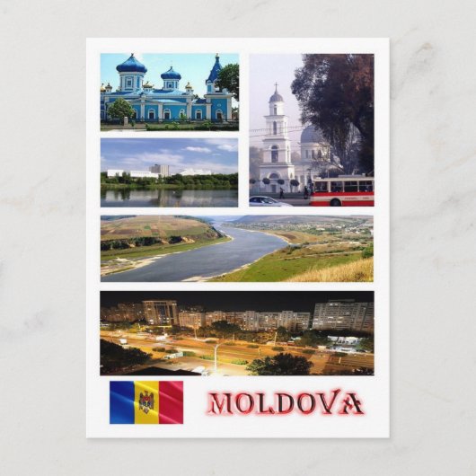 Moldavië - Mozaïek - Briefkaart (Voorkant)