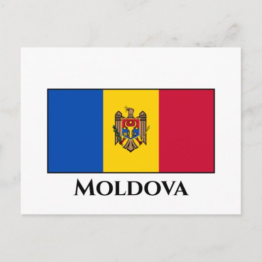 Moldavië-vlag Briefkaart (Voorkant)
