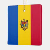 Moldavië-vlag Keramisch Ornament (Links)
