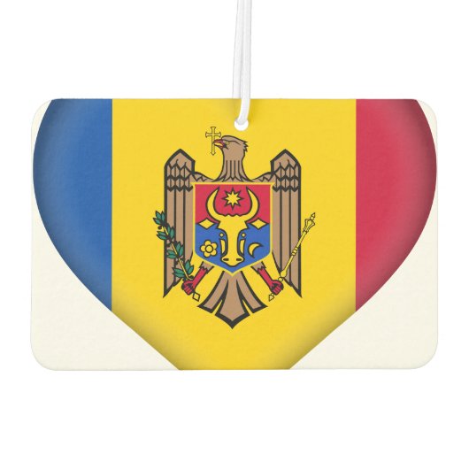 Moldavië-vlag Luchtverfrisser (Achterkant)