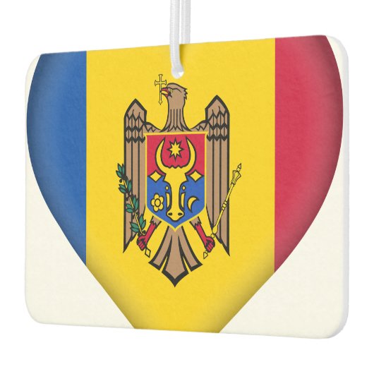 Moldavië-vlag Luchtverfrisser (Links)