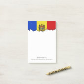Moldavië-vlag Post-it® Notes (Op bureau)