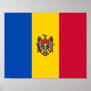 Moldavië-vlag Poster